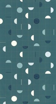 Caselio Around ARN102866029 - Blauw Behang