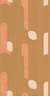 Caselio Around ARN102874027 - Oranje Behang