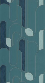 Caselio Around ARN102876028 - Blauw Behang