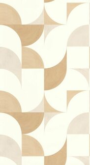 Caselio Around ARN102891000 - Beige / Wit Behang