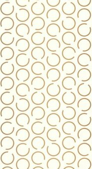 Caselio Around ARN102900020 - Geel / Wit Behang
