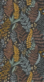 Caselio La Foret FRT102922974 - Bruin / Zwart Behang
