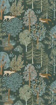 Caselio La Foret FRT102937726 - Groen Behang