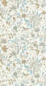 Caselio Boheme BOM103156230 - Blauw / Wit Behang