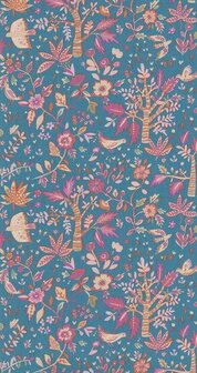 Caselio Boheme BOM103156658 - Roze / Blauw Behang