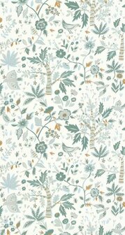 Caselio Boheme BOM103157312 - Groen / Wit Behang