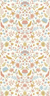 Caselio Boheme BOM103190397 - Oranje / Wit Behang