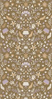 Caselio Boheme BOM103192514 - Paars / Bruin Behang
