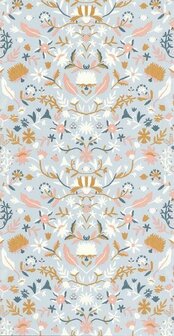 Caselio Boheme BOM103196404 - Blauw Behang