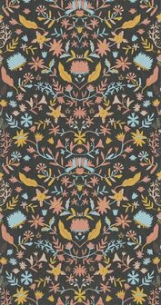 Caselio Boheme BOM103199321 - Oranje / Zwart Behang