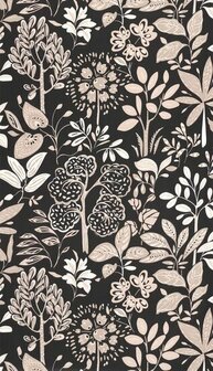 Caselio Essentiel ETL103111099 - Beige / Zwart Behang