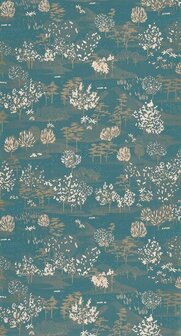 Caselio Nos Gravures NGR103046244 - Blauw Behang