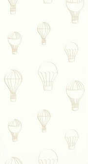 Caselio Autour Du Monde ADM103461010 - Beige / Wit Behang