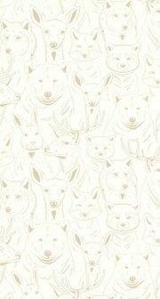 Caselio Autour Du Monde ADM103521012 - Beige / Wit Behang