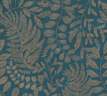AS Creation Battle of Style 38830-4 - 388304 Blauw / Goud Behang