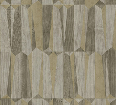 AS Creation Nara 38743-3 - 387433 Bruin / Goud Behang
