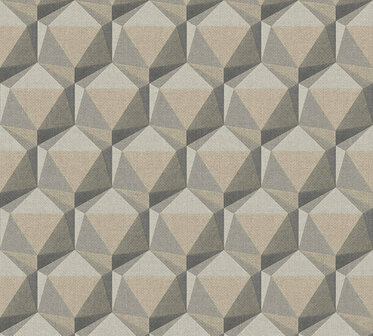 AS Creation Nara 38748-1 - 387481 Beige / Grijs Behang