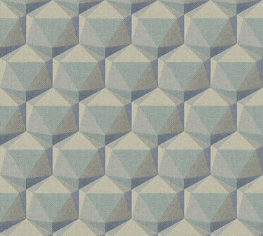 AS Creation Nara 38748-4 - 387484 Blauw / Beige Behang