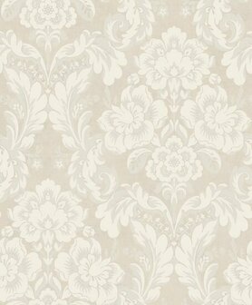 Casadeco Montsegur MTSE86061273 - Wit / Beige Behang