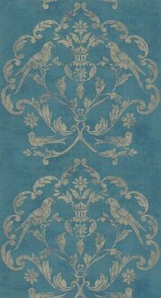 Casadeco Palazzo PALA83616420 - Blauw / Beige Behang