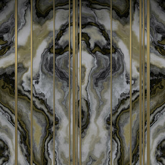 Dutch Wall Decor Philipp Plein Z8084 Goud / Grijs Behang