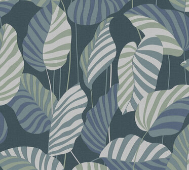 AS Creation Antigua 39094-4 - 390944 Blauw / Groen Behang