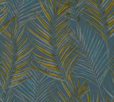 AS Creation Attractive 2 39038-7 - 390387 Blauw / Geel Behang
