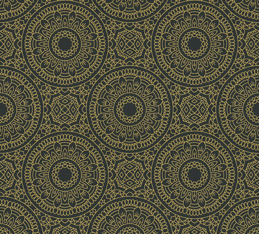AS Creation Profitex 2022 38968-2 - 389682 Zwart / Goud Behang