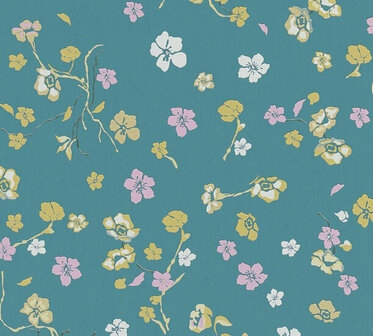 AS Creation House of Turnowsky 38907-2 - 389072 Blauw / Groen / Geel Behang