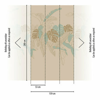 AS Creation House of Turnowsky 38910-2 - 389102 Beige / Groen Behang