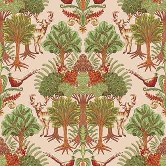Dutch Wallcoverings Tapestry TP422303 Nordic Deer Forest Groen Behang