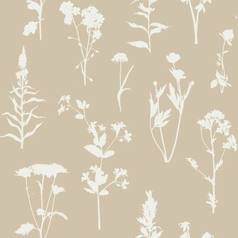 Esta Home Vintage Flowers beige 139484 - Beige Behang
