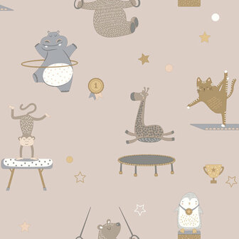 Dutch Wallcoverings Dream Catcher Dieren Roze 13241 Behang