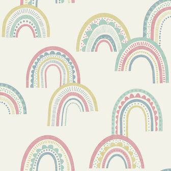 Dutch Wallcoverings Dream Catcher Rainbow Roze 13281 Behang