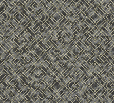 AS Creation Metropolitan Stories 3 - 38828-1 - 388281 Zwart / Goud Behang