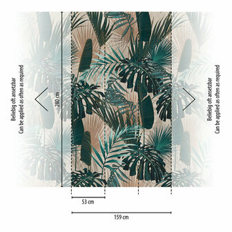 AS Creation Metropolitan Stories 3 - 39180-1 - 391801 Groen / Beige Behang