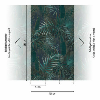 AS Creation Metropolitan Stories 3 - 39180-3 - 391803 Petrol / Blauw Behang