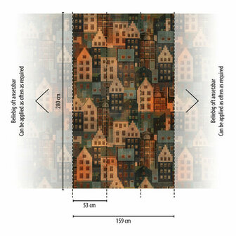 AS Creation Metropolitan Stories 3 - 39182-1 - 391821 Multicolor / Blauw Behang