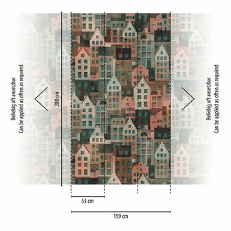 AS Creation Metropolitan Stories 3 - 39182-2 - 391822 Multicolor / Blauw Behang