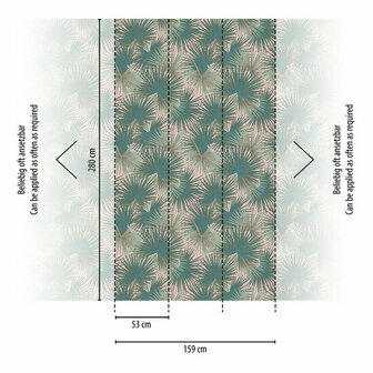 AS Creation Metropolitan Stories 3 - 39184-4 - 391844 Groen / Petrol Behang