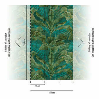 AS Creation Metropolitan Stories 3 - 39185-1 - 391851 Groen / Blauw Behang