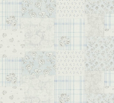 AS Creation Maison Charme 39066-4 - 390664 Blauw / Grijs Behang