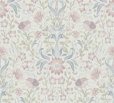 AS Creation Maison Charme 39075-3 - 390753 Creme / Blauw Behang