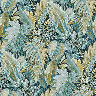 Dutch Wallcoverings Ciara A58403 zwart - groen Behang