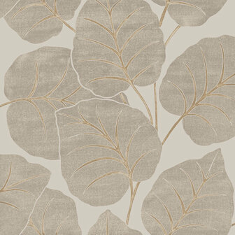 Dutch Wallcoverings Ciara A63501 beige - goud Behang