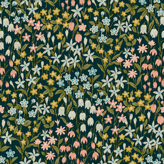 Dutch Wallcoverings Ciara A64102 zwart - multi Behang
