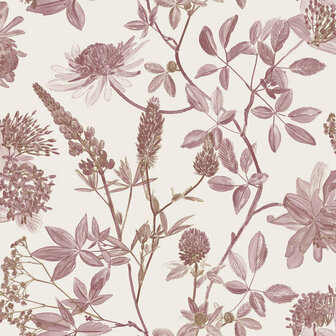 Dutch Wallcoverings Elegance M458-10 roze - rood Behang