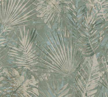 AS Creation Natural Living - 38638-2 - 386382 Groen / Blauw Behang