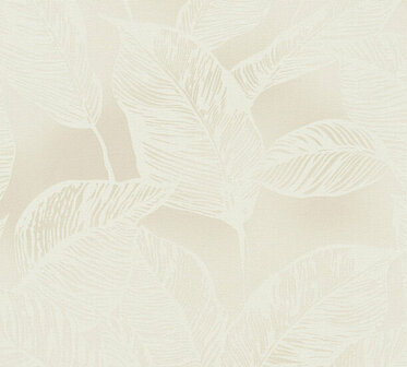 AS Creation Natural Living - 38663-3 - 386633 Beige / Wit Behang