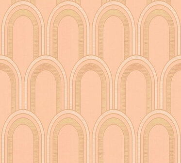 AS Creation AP Arcade - 39176-1 - 391761 Oranje / Wit Behang